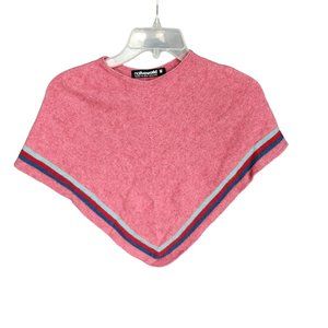 Native World wool blend poncho, medium girls